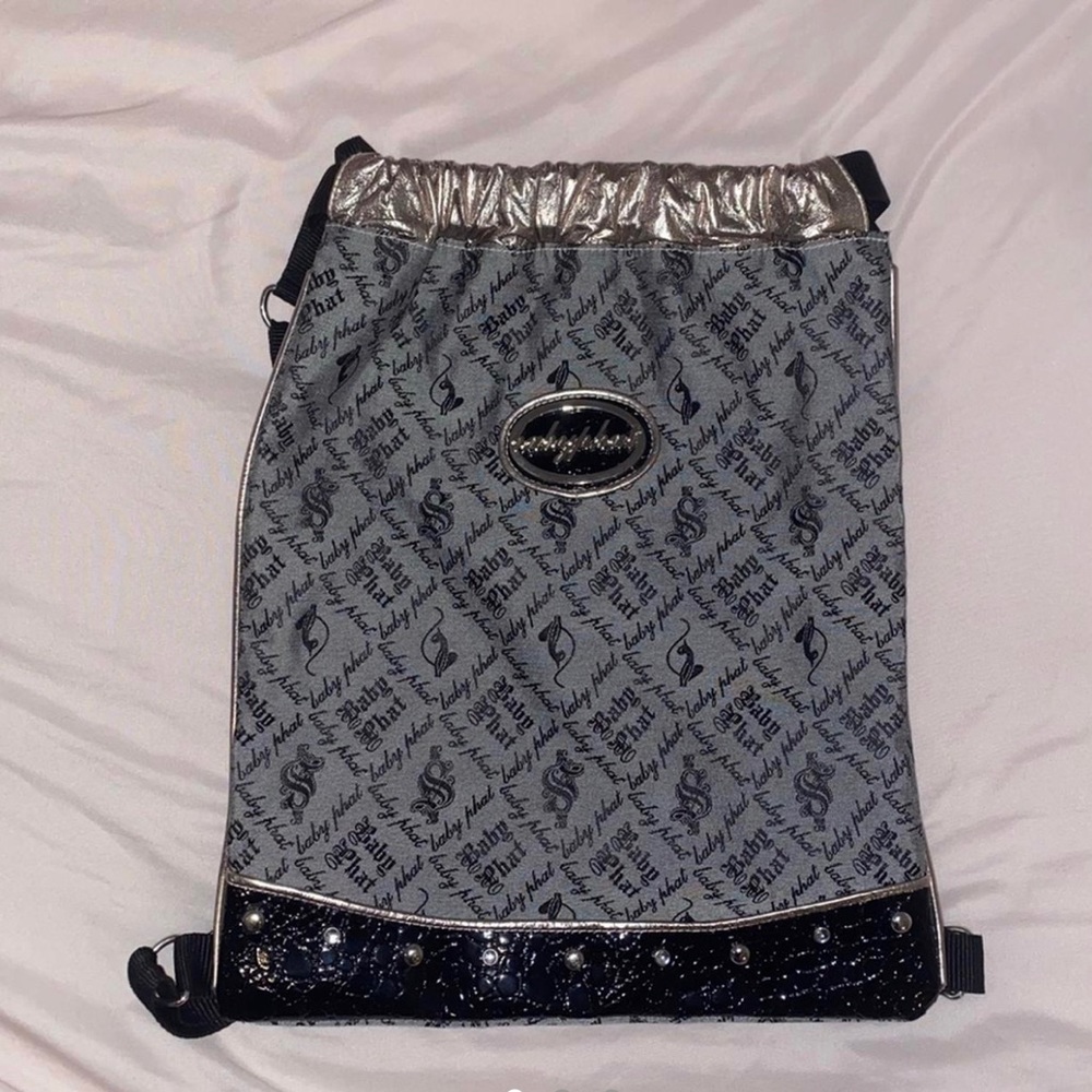 Babyphat Monogram Drawstring Bag